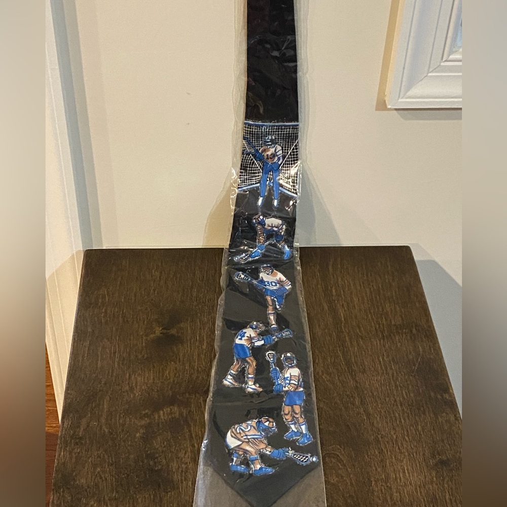 Lacrosse Themed Tie